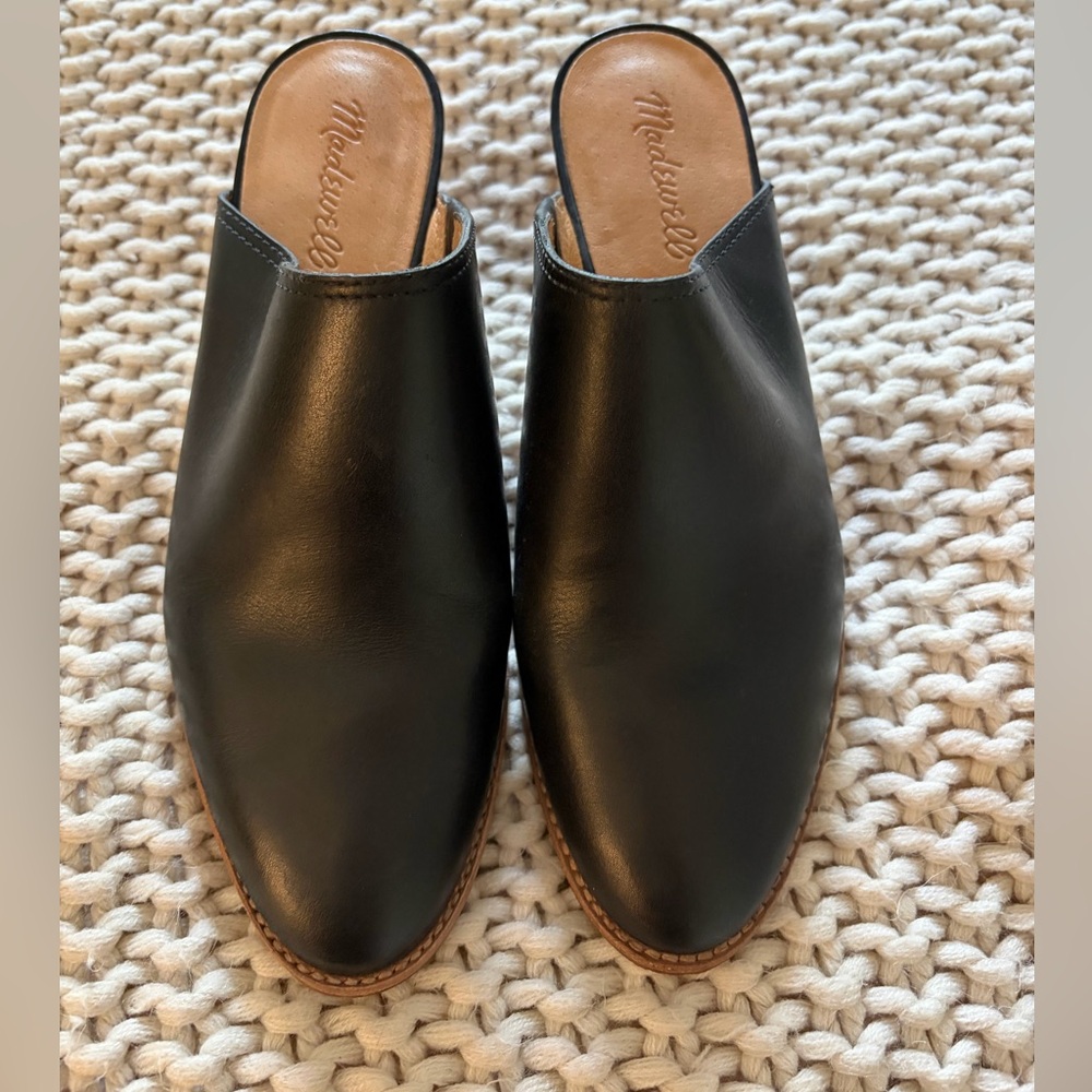 Madewell Black Mule Clog size 8